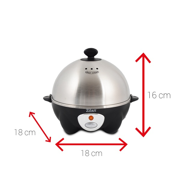 Fierbator de oua, Negru 360W, Capacitate 7 oua [6]