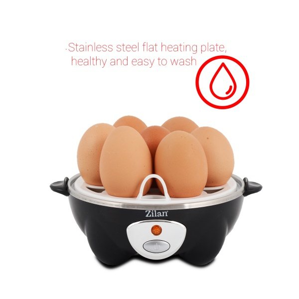 Fierbator de oua, Negru 360W, Capacitate 7 oua [7]