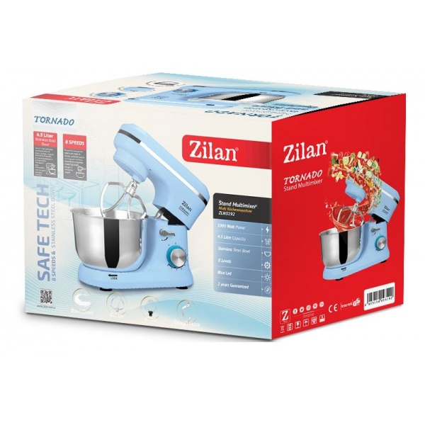 Multi-mixer Tornado, 1000W, 4.5L., 8trepte + puls, bleu [6]
