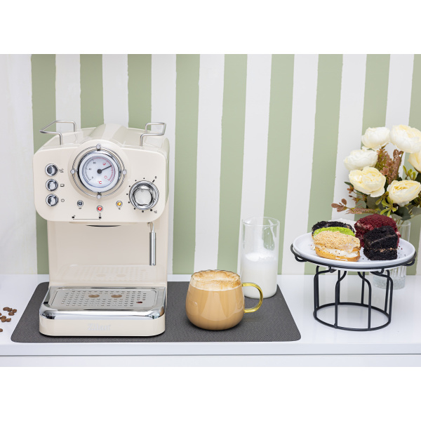 Espressor manual Crem,15 Bar, 1.25 l, 1100W, Design Retro [9]