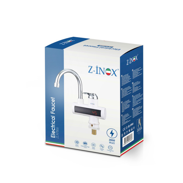 Robinet electric Alb, ecran digital, incalzire instanta [6]