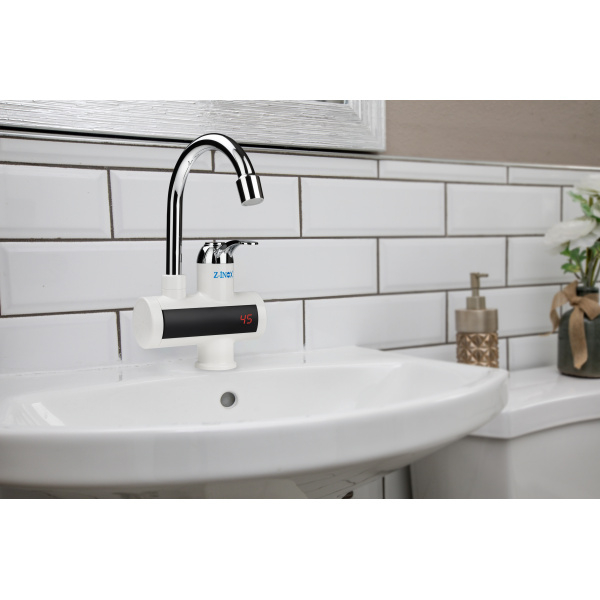 Robinet electric Alb, ecran digital, incalzire instanta [4]