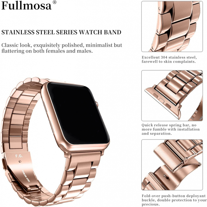 Curea metalică pentru Apple Watch 42 mm și 38 mm [2]