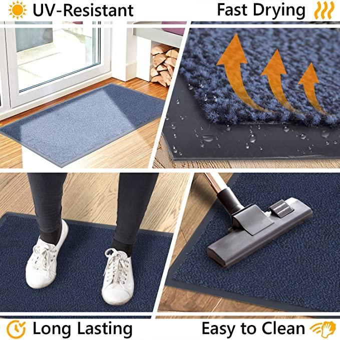GadHome Covoraș absorbant de apă, Albastru 40cm x 60cm [3]