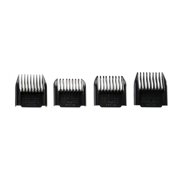 Aparat de tuns profesional fara fir, cu acumulator de schimb inclus, 4 marimi de schimb, perie de curatare si ulei incluse, Rosu [13]