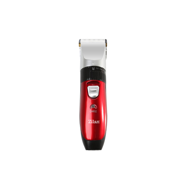 Aparat de tuns profesional fara fir, cu acumulator de schimb inclus, 4 marimi de schimb, perie de curatare si ulei incluse, Rosu [8]