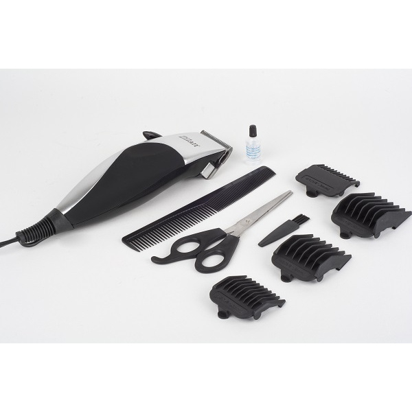 Aparat de tuns parul, Argintiu/Negru 10W, 4 Accesorii [3]