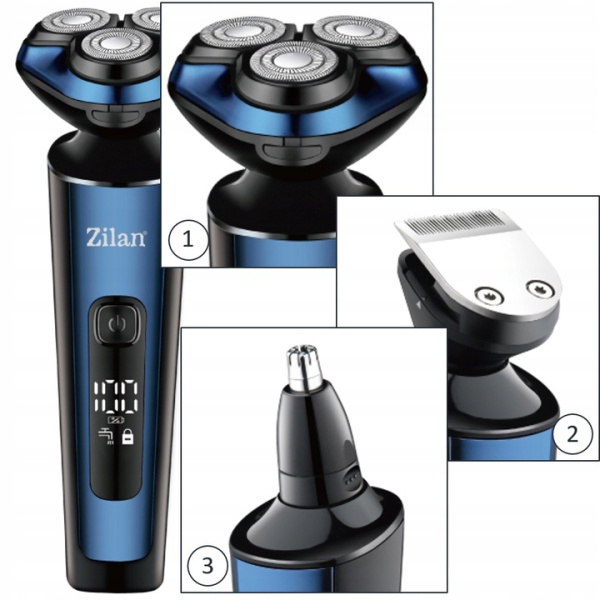 Aparat de ras 4 in 1 fara fir, afisare LED, autonomie de 60 de minute [2]