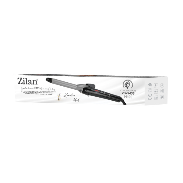 Ondulator de par,diametru 25mm, temperatura maxima de 200 grade, 43W, Negru [2]