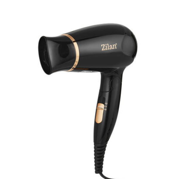 Uscator de par,Negru cu maner pliabil pentru voiaj , 1200 W, 2 viteze si temperatura, Concentrator [3]