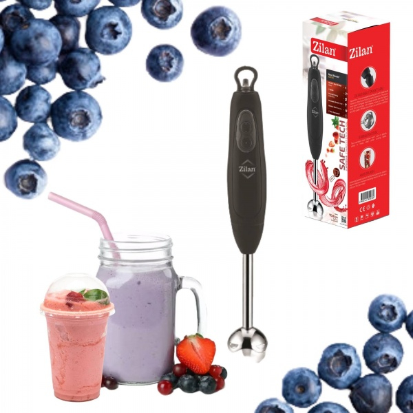 Mixer de mana Negru, 700W, doua viteze, lame detasabile [3]