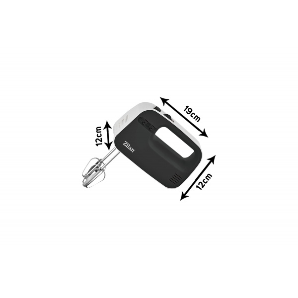 Mixer de mana Negru, 3 nivele de viteza, compact, 300W [4]