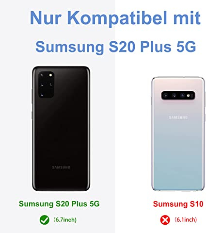 Oferta 1+1 Gratis Husă de protecție  pentru Samsung Galaxy S20 Plus, carcasă TPU ultra moale, protecție pentru ecran și cameră, anti-zgârieturi, subțire și ușoară, neagră [6]