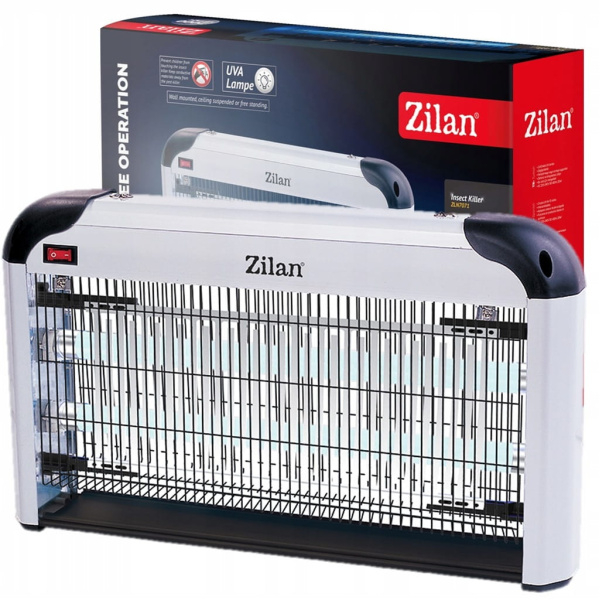 Aparat electric anti-insecte Gri, doua lampi cu UV, buton de pornire si oprire [2]