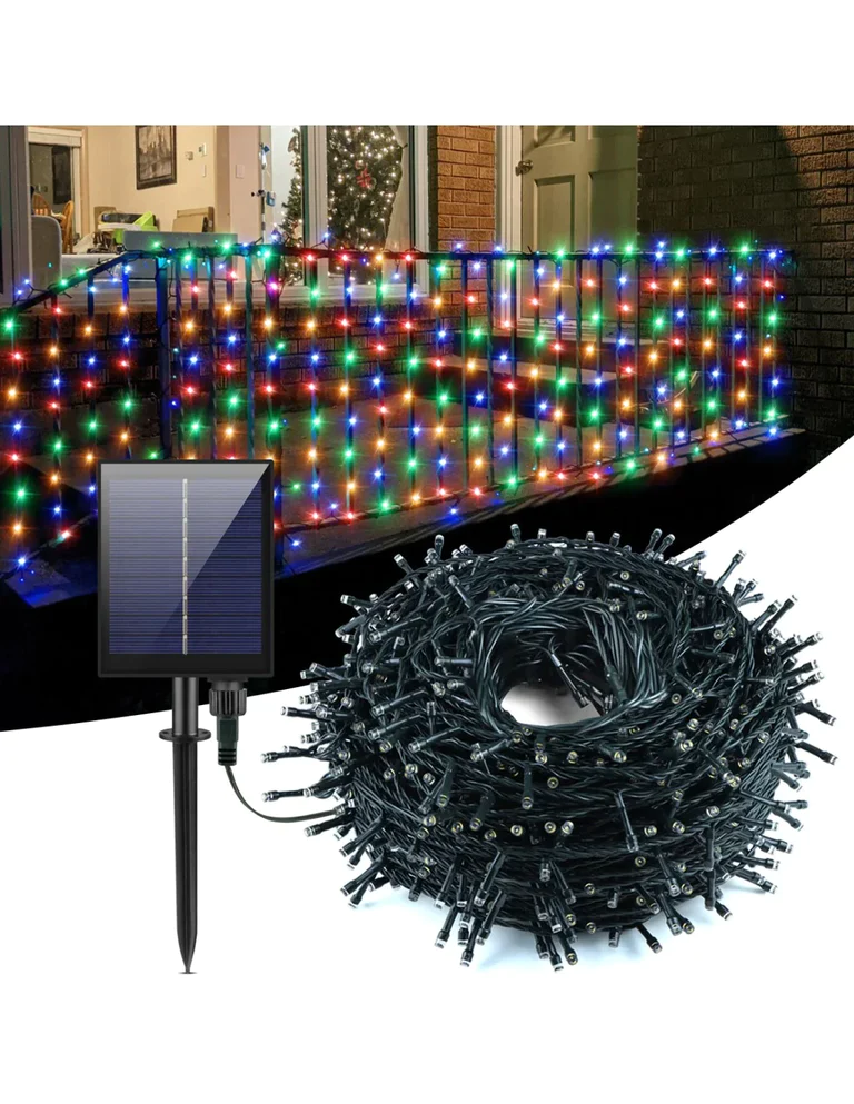 Instalatie cu incarcare solara 450 LED 45M cu Telecomanda [5]