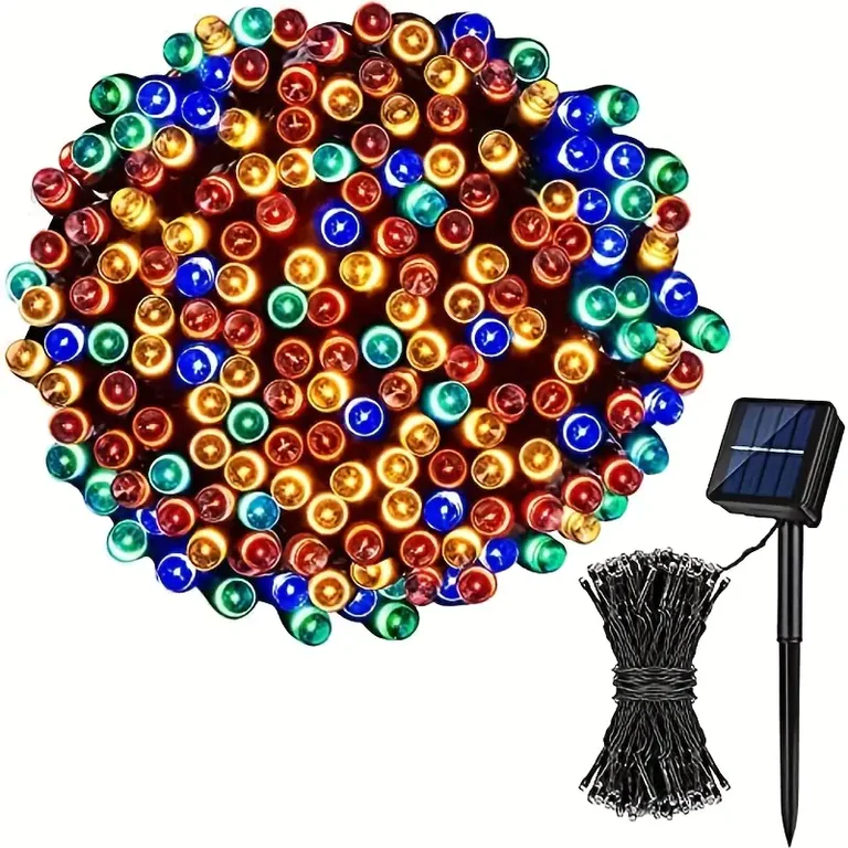 Instalatie cu incarcare solara 600 LED 60M cu Telecomanda [3]