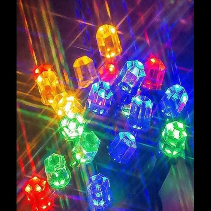 Instalatie de Craciun tip sir rola, 8 jocuri de lumini, fir negru,1000 LED-uri tip diamant 100M [2]