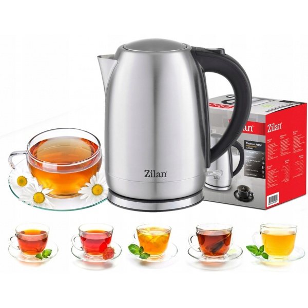 Fierbator electric Wasserkocher din inox, putere maxima 2200 W, capacitate 1.7 L, filtru, Negru [6]