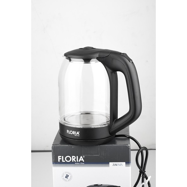 Cana fierbator din sticla,Leduri iluminare apa, Putere 1500 W, Capacitate 1.8L [2]