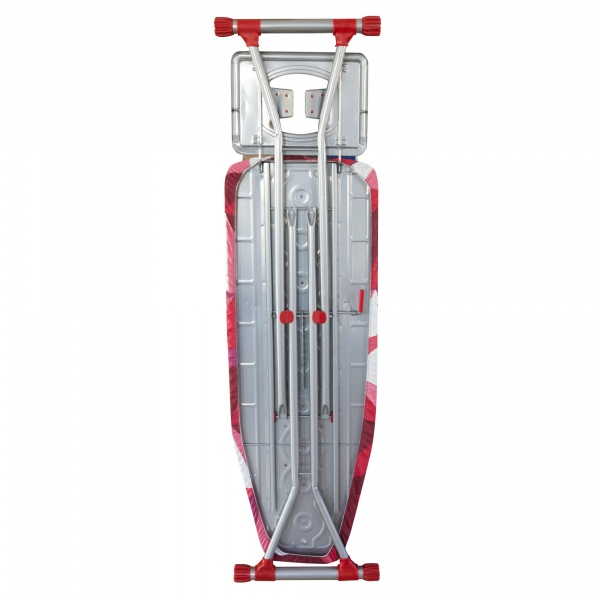 Masa de calcat, suprafata de lucru 118x42 cm, blat metalic, suport pentru fierul de calcat, suport rufe [4]