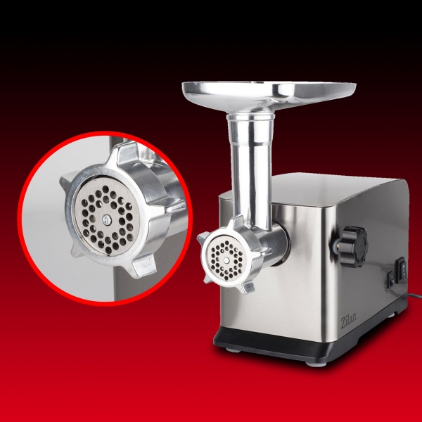 Masina tocat carne,1800 W, functie revers, tava aluminiu,accesorii carnati [20]