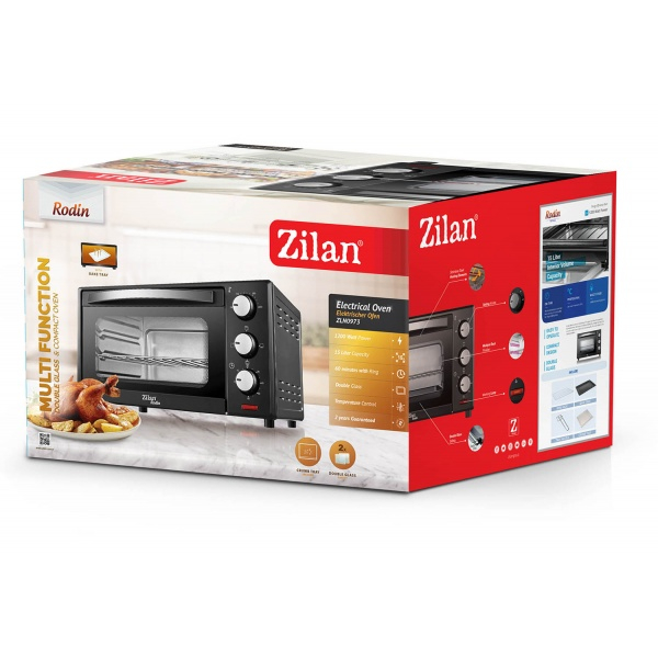 Cuptor electric,1200 W,15 Litri,Temperatura Reglabila,Geam Duble, Negru [6]