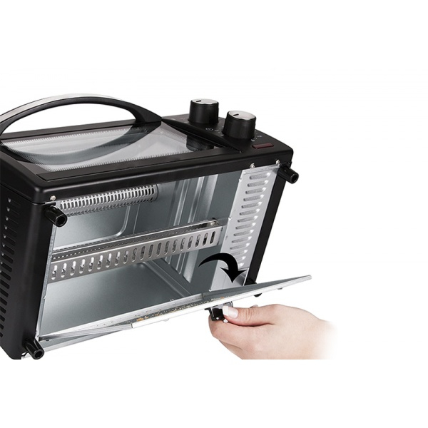 Mini cuptor,9L, 800W, Geam dublu,Temporizator 60 min [3]
