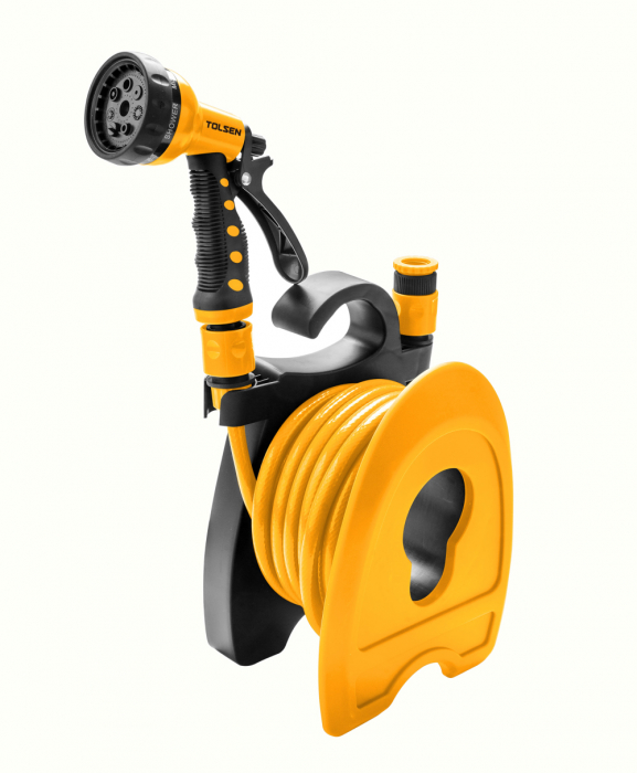 Rola cu furtun pe tambur portabil 3/8, 10m, 7 moduri de pulv [1]