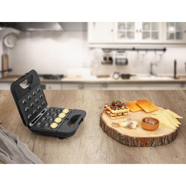 Sandwich-maker ZILAN 5 in 1,Inox 800 W, 5 tipuri de placi grill, triunghi, sandwich, waffle, nuci, [11]