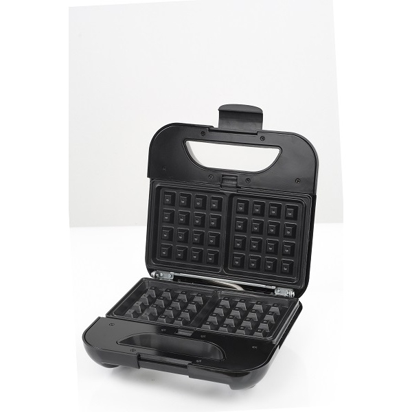 Sandwich-maker ZILAN 5 in 1,Inox 800 W, 5 tipuri de placi grill, triunghi, sandwich, waffle, nuci, [3]