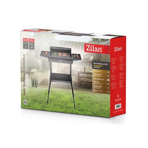 Gratar electric cu picior,2400 W, termostat reglabil [10]