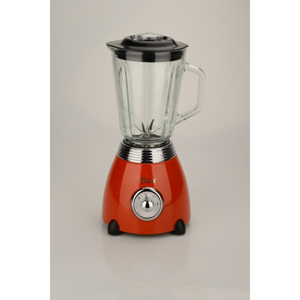 Blender RETRO Rosu, capacitate 1.5 L, putere 500W, lame din otel [7]