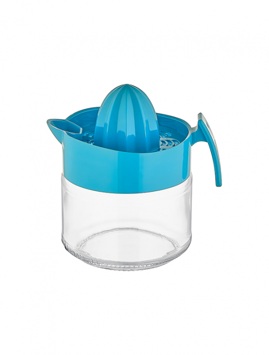 Storcator citrice din plastic cu capac 300 ml Rosu+Albastru [2]