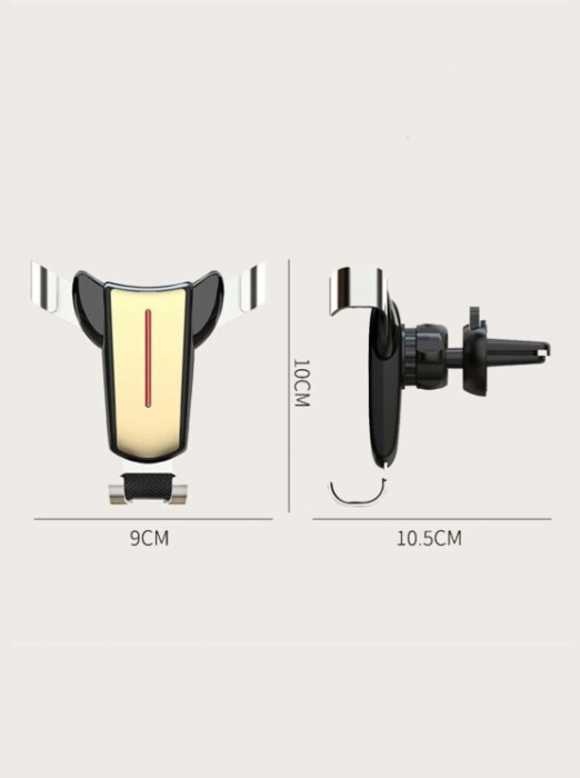 Suport Auto Metalic Universal pentru Telefon cu Prindere Gravitationala și Rotire 360°, suport telefon masina [3]