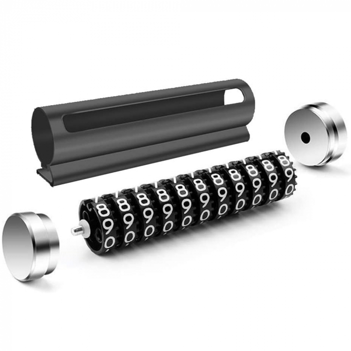 Suport premium numar telefon mobil auto pentru parcare temporara negru,permite cu usurinta modificare numarului [2]