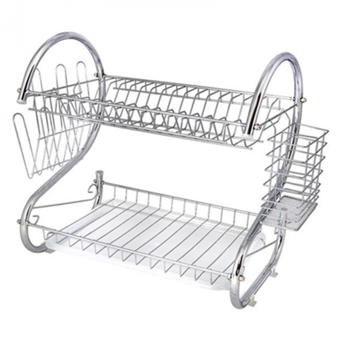 Suport vase cromat din inox, finisaj lucios,cu tavita pentru colectarea apei [3]