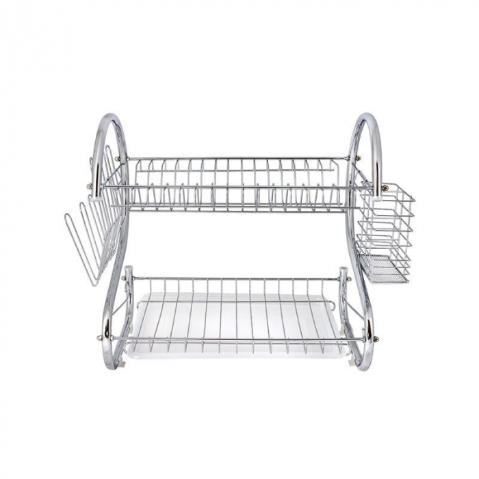 Suport vase cromat din inox, finisaj lucios,cu tavita pentru colectarea apei [4]