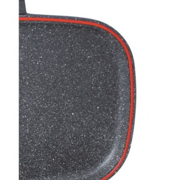 Tigaie dubla,culoare negru Diametru 30 cm, garnitura silicon rezerva [4]
