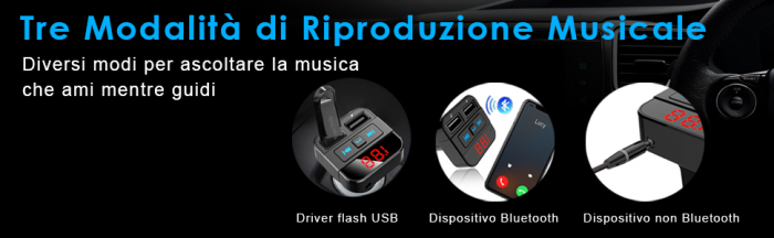 Transmițător FM Bluetooth, adaptoare transmițător FM la radio de mașină cu port USB [9]