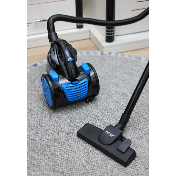 Aspirator fara sac,bleu-negru filtru HEPA 13, filtrare ciclonica, capacitate colectare 1.5L, putere 700W [6]