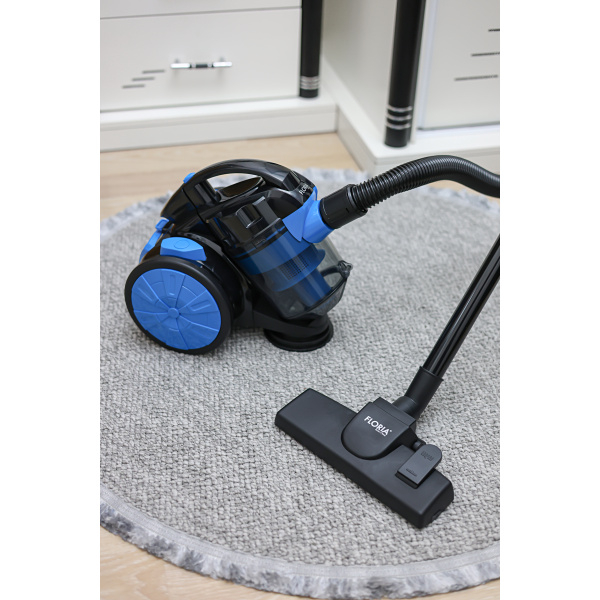 Aspirator fara sac,bleu-negru filtru HEPA 13, filtrare ciclonica, capacitate colectare 1.5L, putere 700W [5]