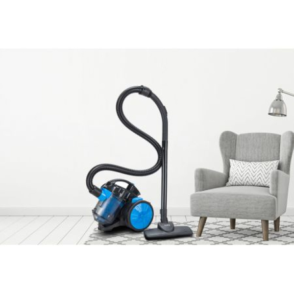Aspirator fara sac,bleu-negru filtru HEPA 13, filtrare ciclonica, capacitate colectare 1.5L, putere 700W [10]
