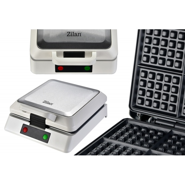 Aparat de facut gofre 1200W, 4 felii, indicator led [4]