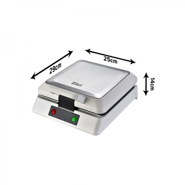 Aparat de facut gofre 1200W, 4 felii, indicator led [5]