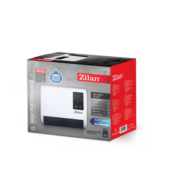 Aeroterma de perete Alb, 2000W, display LED, senzori de ferestre deschise, programare saptamanala [4]