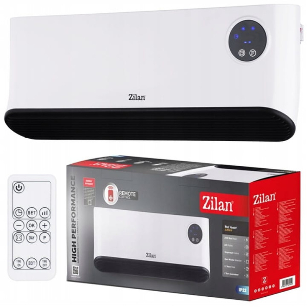 Aeroterma de perete Alba, putere 2200W, ecran LED, detector de ferestre deschise [3]