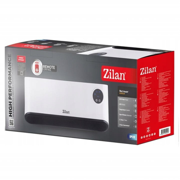 Aeroterma de perete Alba, putere 2200W, ecran LED, detector de ferestre deschise [5]