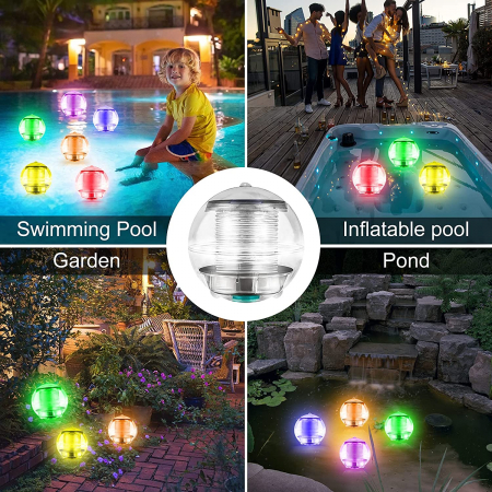 Set de 2 becuri led cu energie solara [6]