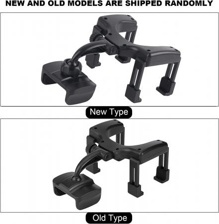 Suport telefon auto negru din plastic 360° Tbest [6]
