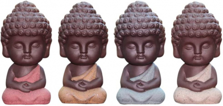 Set de 4 Statui figurina mini Buddha [1]